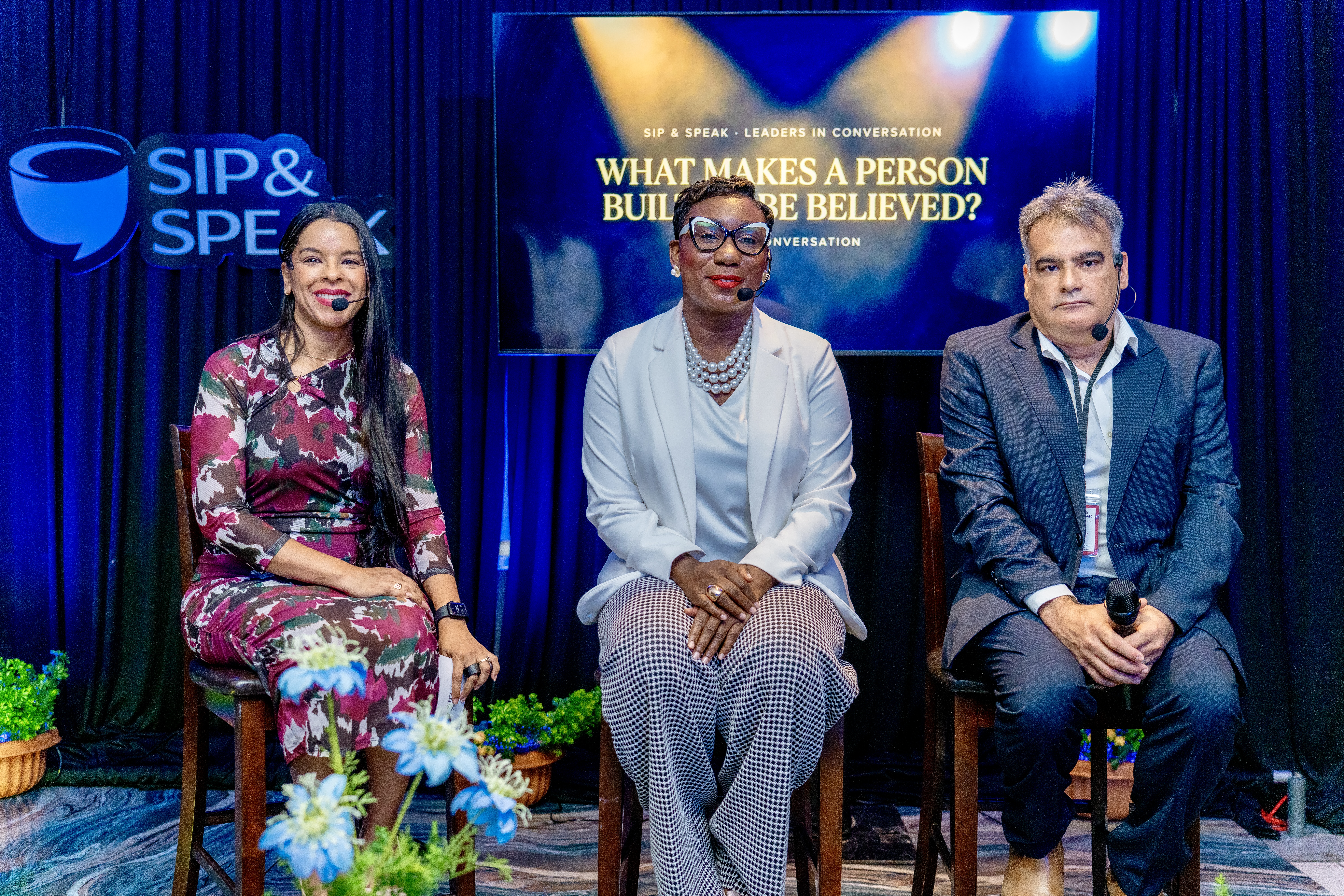 The Built to Be Believed panel at Sip and Speak