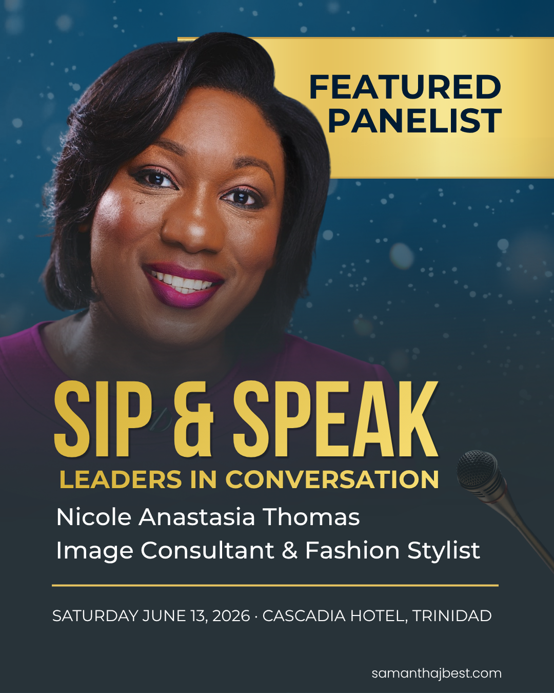 Nicole-Anastasia Thomas, Image Consultant and Fashion Stylist, panelist at Sip and Speak June 2026