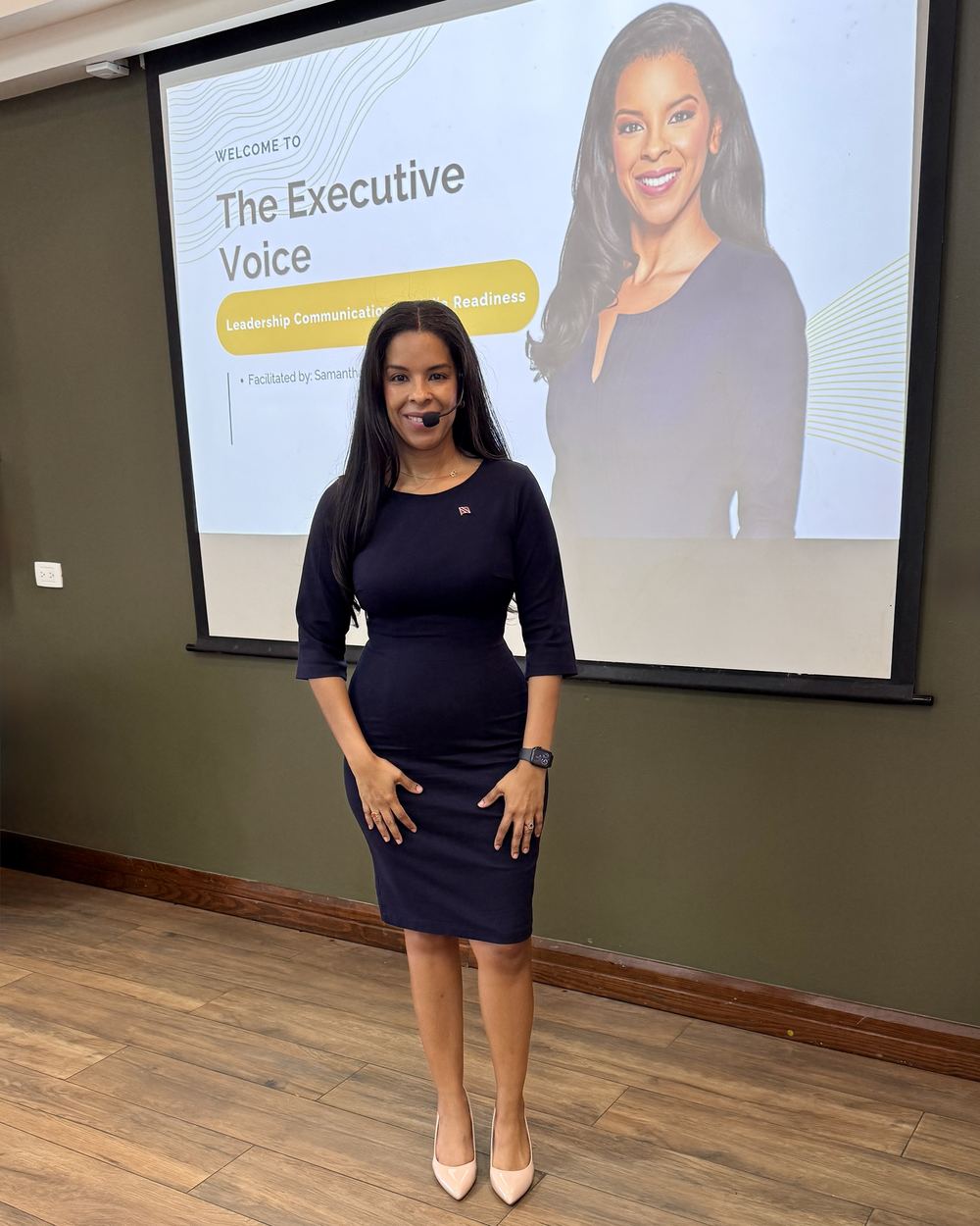 Samantha J. Best delivering The Executive Voice masterclass